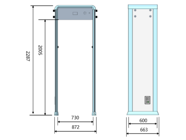 陕西新利全站体育官网登录网址测温人脸安检门
